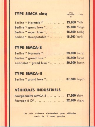 Tarif 175 07/10/37