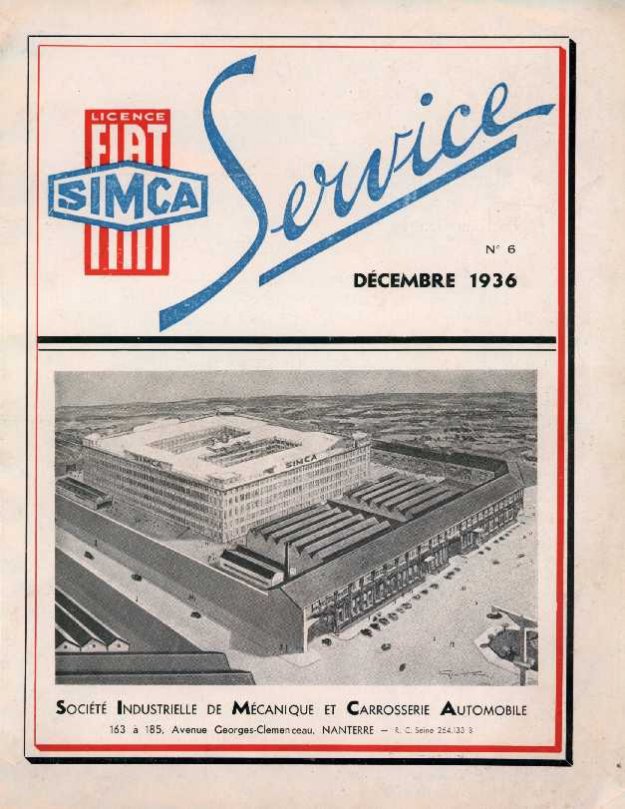 Simca Service 6 : couverture